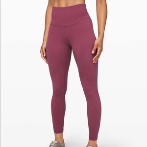 NWT lulu lemon plum leggings